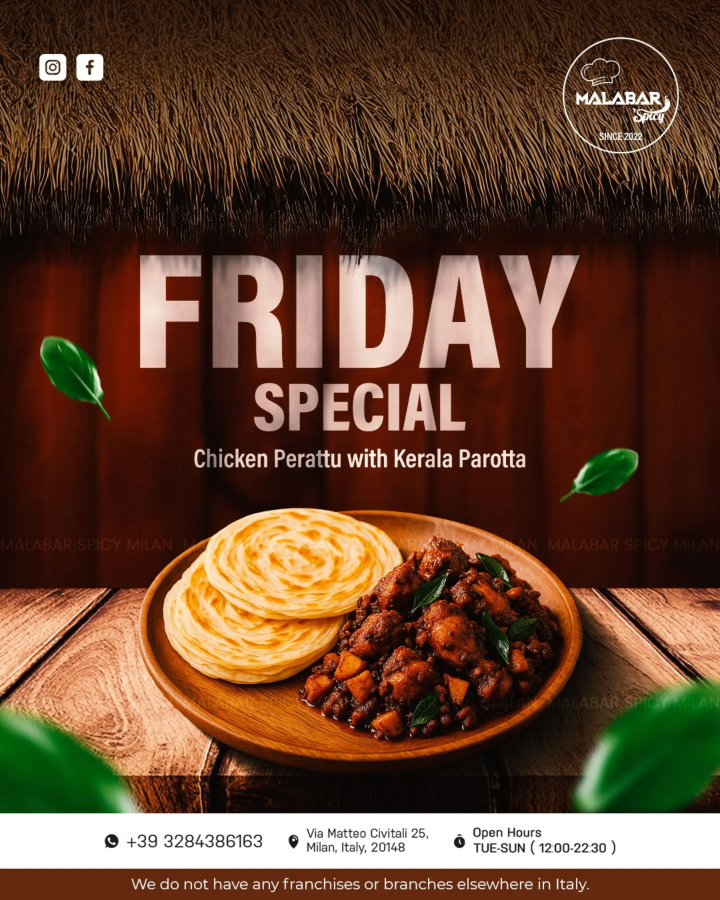FRIDAY SPECIAL Chicken Perattu with Kerala Parotta