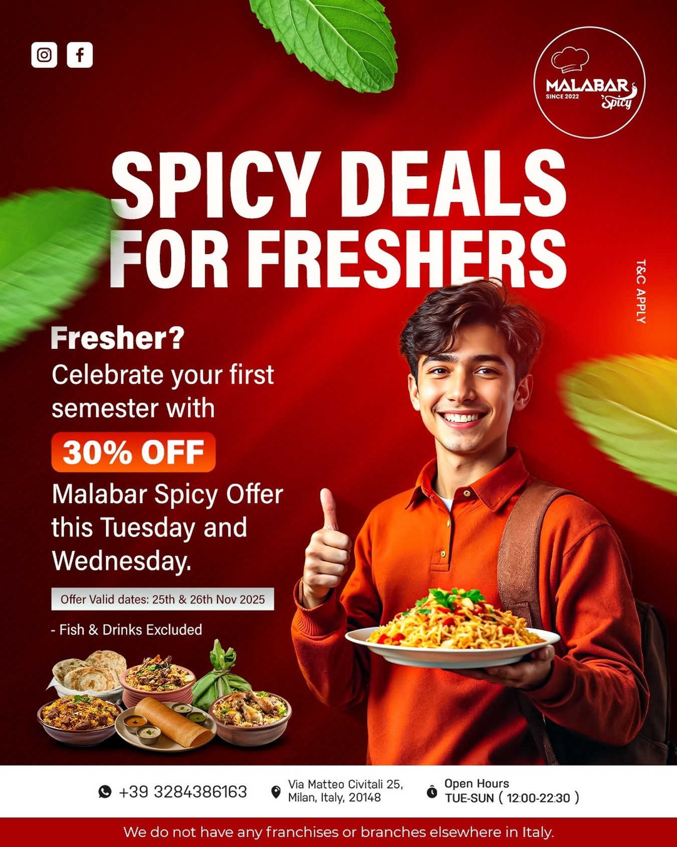 SPICY DEALS FOR FRESHERS
